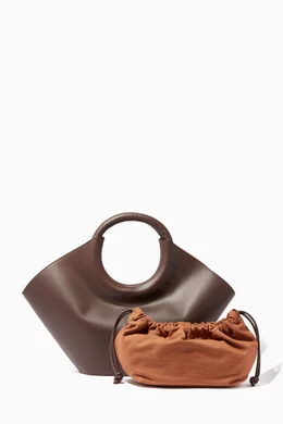 Buy Hereu Brown Cabassa Tote Bag in Leather for Women Online  