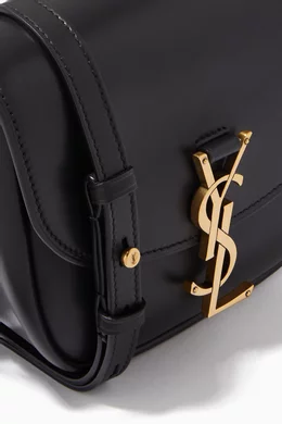 Buy SAINT LAURENT Black Kaia Small Satchel in Smooth Leather for