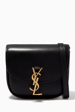 Buy SAINT LAURENT Black Kaia Small Satchel in Smooth Leather for