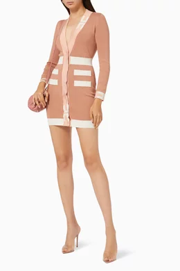 Rose gold cardigan dress sale