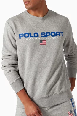 Buy Polo Ralph Lauren Grey Polo Sport Fleece Sweatshirt for Men