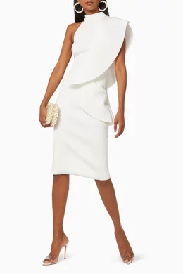 Lavish alice white scuba dress 2025
