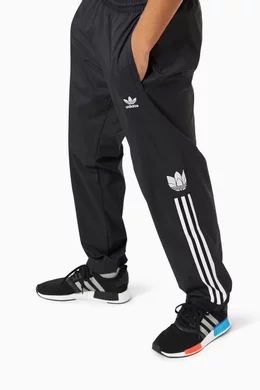 Buy adidas Black Adicolor 3D Trefoil 3-stripes Trackpants for Men
