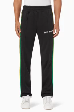 Buy Palm Angels Black Exodus Track Pants in Technical Fabric for