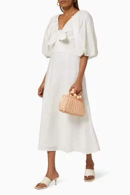 Buy Keepsake The Label White Fallen Midi Dress for Women Online | Ounass  Kuwait