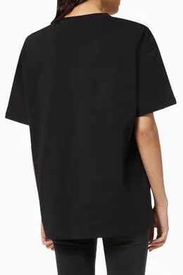 Tシャツ・カットソー ALESSANDRA RICH Maglia Alessandra Rich crystal-embellished graphic-print T-shirt