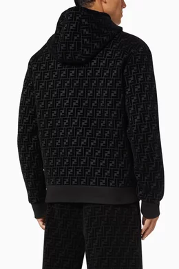 Buy Fendi Black FF Motif Jacket in Jersey for Men Online Ounass Kuwait