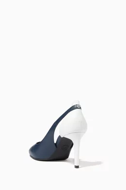 Buy Michael Kors Blue Cersei Flex Pumps in Leather for Women