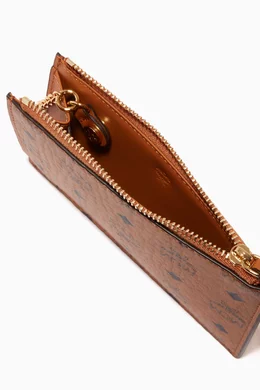 Buy MCM Brown Key Pouch in Visetos Original for UNISEX Online