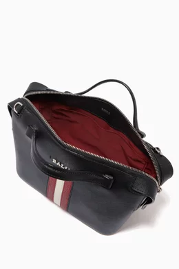Buy Bally Black Supra Bowling Bag in Leather for Women Online
