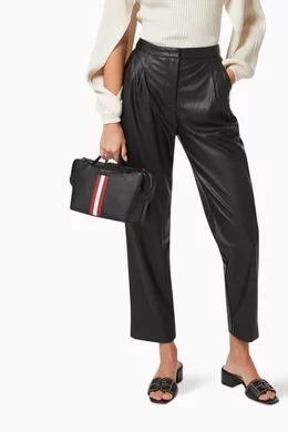 【極美品】 BALLY SUPRA BOWLING BAG 2WAY ブラック 極美品】 BALLY SUPRA BOWLING BAG 2WAY ブラック 極美品】 BALLY