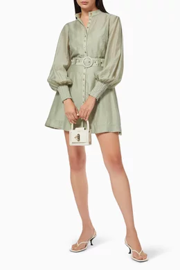 Buy Keepsake The Label Green Chase Long Sleeve Mini Dress for