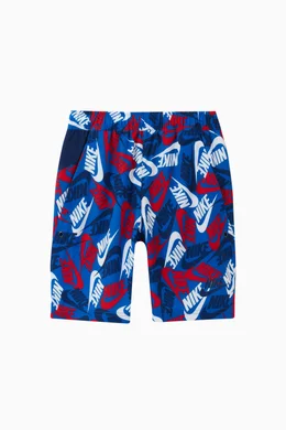 Buy Nike Blue Sportswear Allover Print Shorts for Boys Online