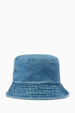 Buy Calvin Klein Jeans Blue Bucket Hat in Denim for Men Online