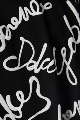 Dolce & Gabbana/DNAオーバーサイズ3Dラバー加工D&G Tシャツ Buy Dolce & Gabbana Black DNA Oversized 3D Rubberised D&G T