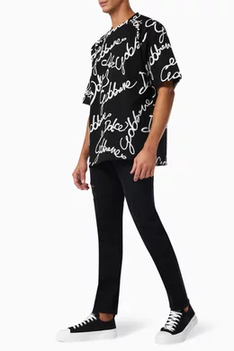 Dolce & Gabbana/DNAオーバーサイズ3Dラバー加工D&G Tシャツ 214445298_blk_pk.jpg?ts=