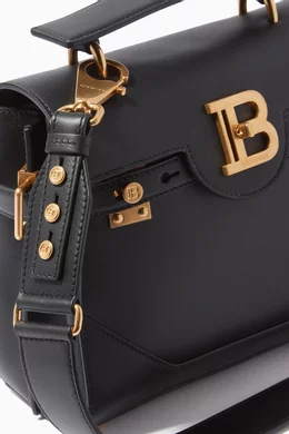 Buy Balmain Black B-Buzz 23 Bag in Calfskin Leather for Women