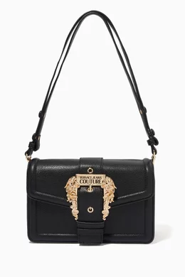 Buy Versace Jeans Couture Black Couture Crossbody Bag in PU