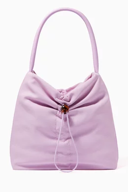 Buy Staud Purple Felix Tote in Nylon & Leather for Women Online 