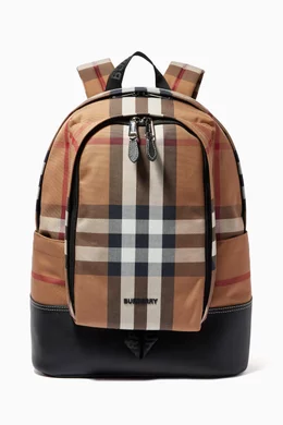 Burberry large backpack discount