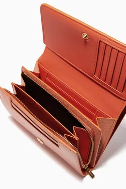 Buy Mulberry Orange Medium Continental French Purse in Small