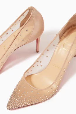 Buy Christian Louboutin Neutral Follies Strass 85 Pumps in Mesh for Women Online Ounass Kuwait
