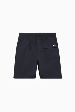 Buy Tommy Hilfiger Blue Drawstring Regular Fit Mid Length Swim