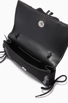 Buy Balenciaga Black Sneakerhead Phone Holder in Mesh & Faux