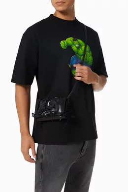 Balenciaga Sneakerhead Phone Holder バッグ Balenciaga Sneakerhead Phone Holder Bag In Silver - 30% Off