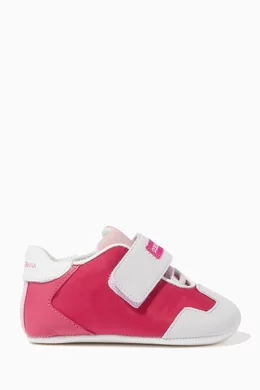 Buy Dolce Gabbana Pink Colour-block Classic Sneakers for Baby