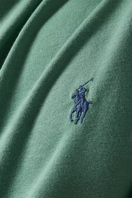 Buy Polo Ralph Lauren Green Custom Slim Fit T-shirt in Cotton for