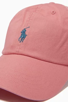 Buy Polo Ralph Lauren Pink Baseball Cap in Sustainable Cotton