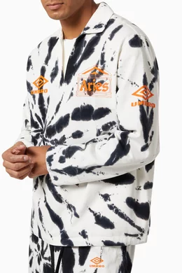 Buy Aries Black x Umbro Tie Dye Pro 64 Pullover in Cotton for Men 