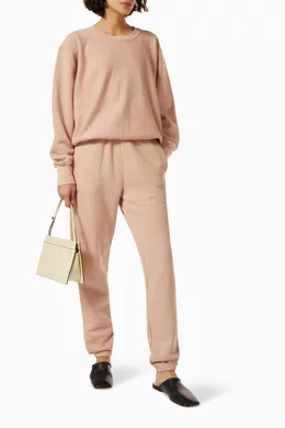 Buy Les Tien Pink Classic Sweatpants in Heavyweight Cotton Fleece for Women Online Ounass Kuwait