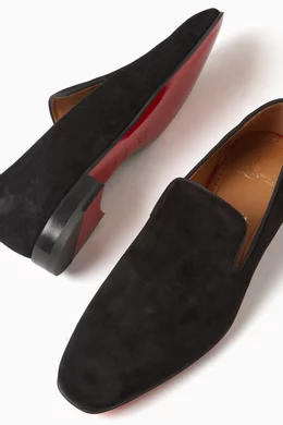 Buy Christian Louboutin Black Dandelion Loafer Flats in Veau