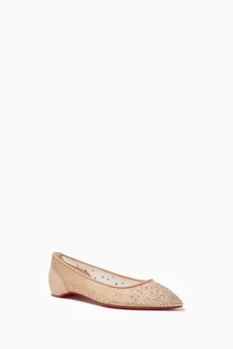 Louboutin follies strass flats hotsell
