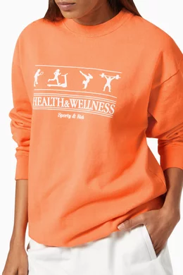 Buy Sporty Rich Pink Health Wellness Crewneck Sweatshirt in