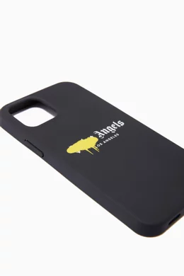 Buy Palm Angels Black Los Angeles Sprayed Logo iPhone 12 12 Pro