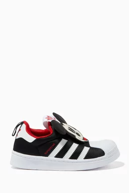 adidas gazelle silver green womens KIDS ADIDAS DISNEY MICKEY MOUSE adiFOM SUPERSTAR 360 (CORE BLACK / CLOUD  WHITE / BETTER SCARLET)