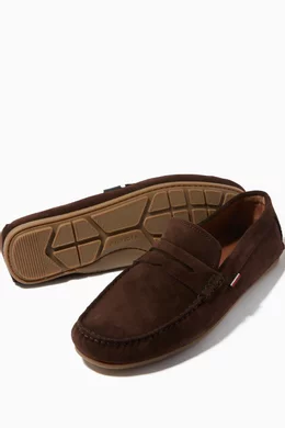 Slip On Tommy Hilfiger Driving Shoes Buy Tommy Hilfiger Brown