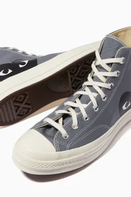 Buy Comme des Garçons PLAY Grey x Converse Chuck 70 High Top