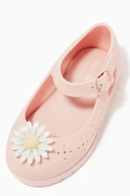 Buy Mini Melissa Pink Mini Classic Daisy Sandals with Bag for