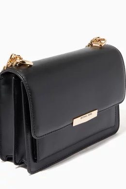 Buy Michael Kors Black Large Jade Shoulder Bag in Leather for