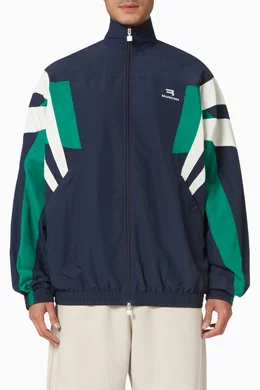 Balenciaga tracksuit nylon jacket logo discount