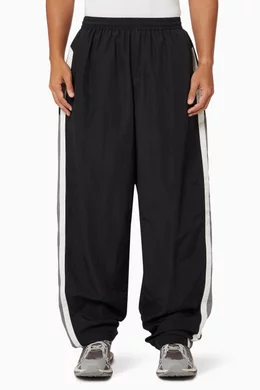Buy Balenciaga Black Sporty B Tracksuit Pants in Nylon for Men 