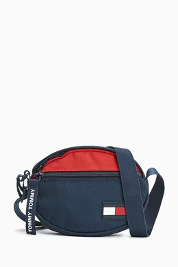 Buy Tommy Hilfiger Blue Signature Crossbody Bag in Canvas for