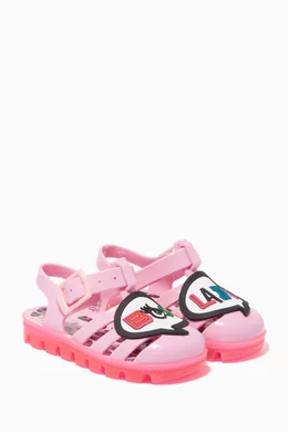 Buy Sophia Webster Pink Boss Lady Jelly Sandals in PVC for Girls Online Ounass Kuwait