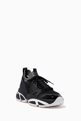 Buy Michael Kors White Lucas Sneakers in Knit Rubber for Men