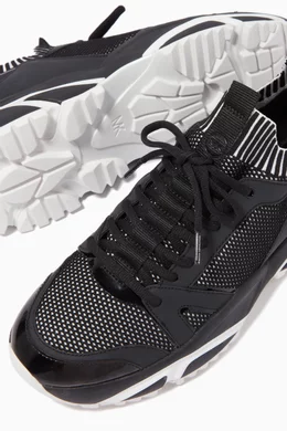Buy Michael Kors White Lucas Sneakers in Knit Rubber for Men