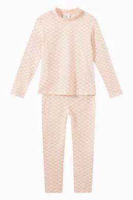 Buy Fendi Orange FF Karligraphy Leggings in Cotton Jersey for